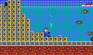 Mega Man - All that nuclear waste dumped on the bottom of the sea clearly mutated all the nices fishies into horrible machine mutants.