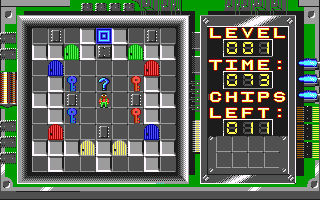 Chip's Challenge - Wait a minute, where does the blue key go again? Oh boy, this ìs challenging.
