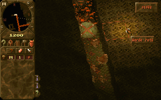 Dungeon Keeper 1 - What a great AI, only one of my imps tried to escape this massacre, he failed.